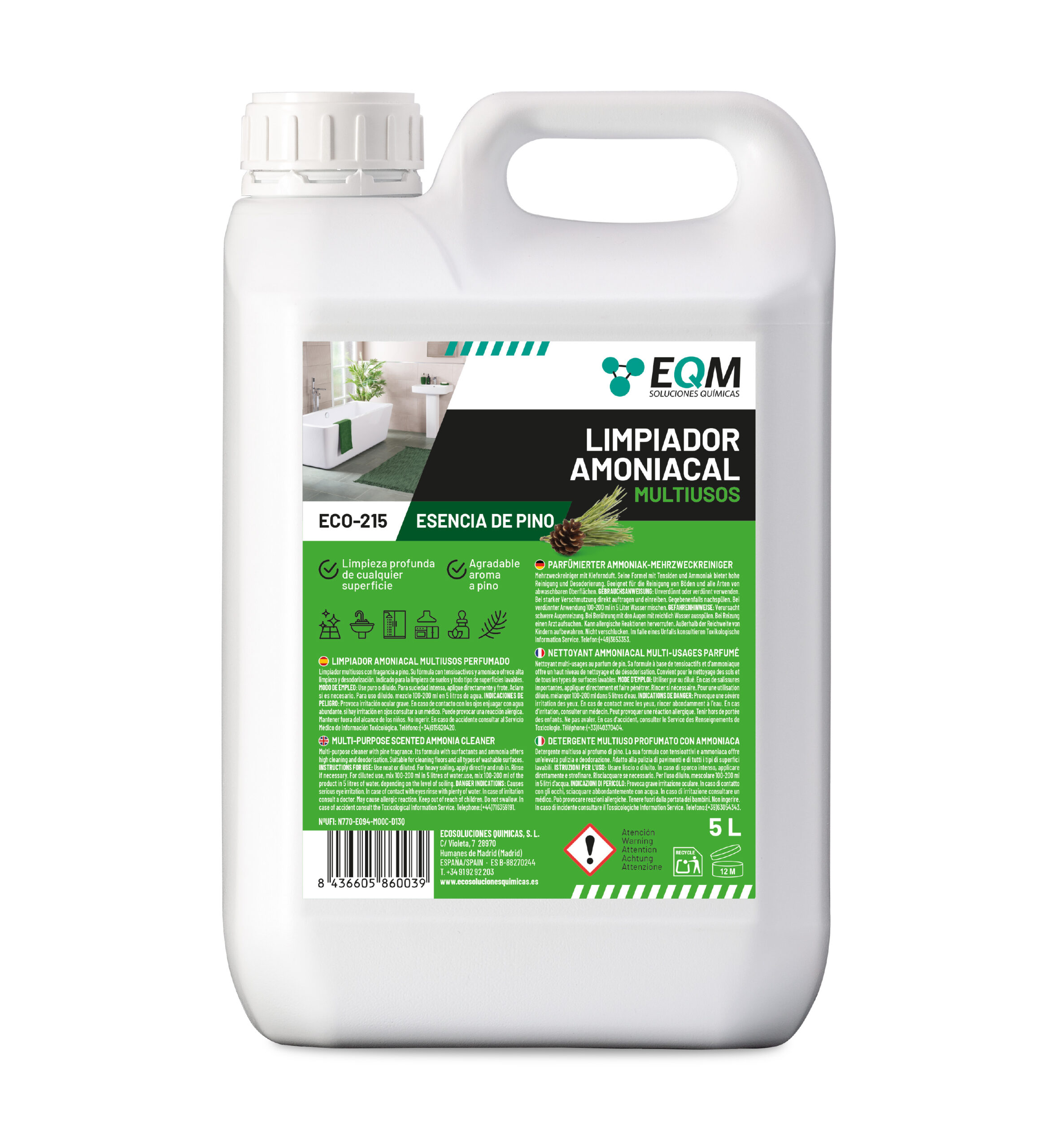 Limpiador Amoniacal Multiusos Perfumado