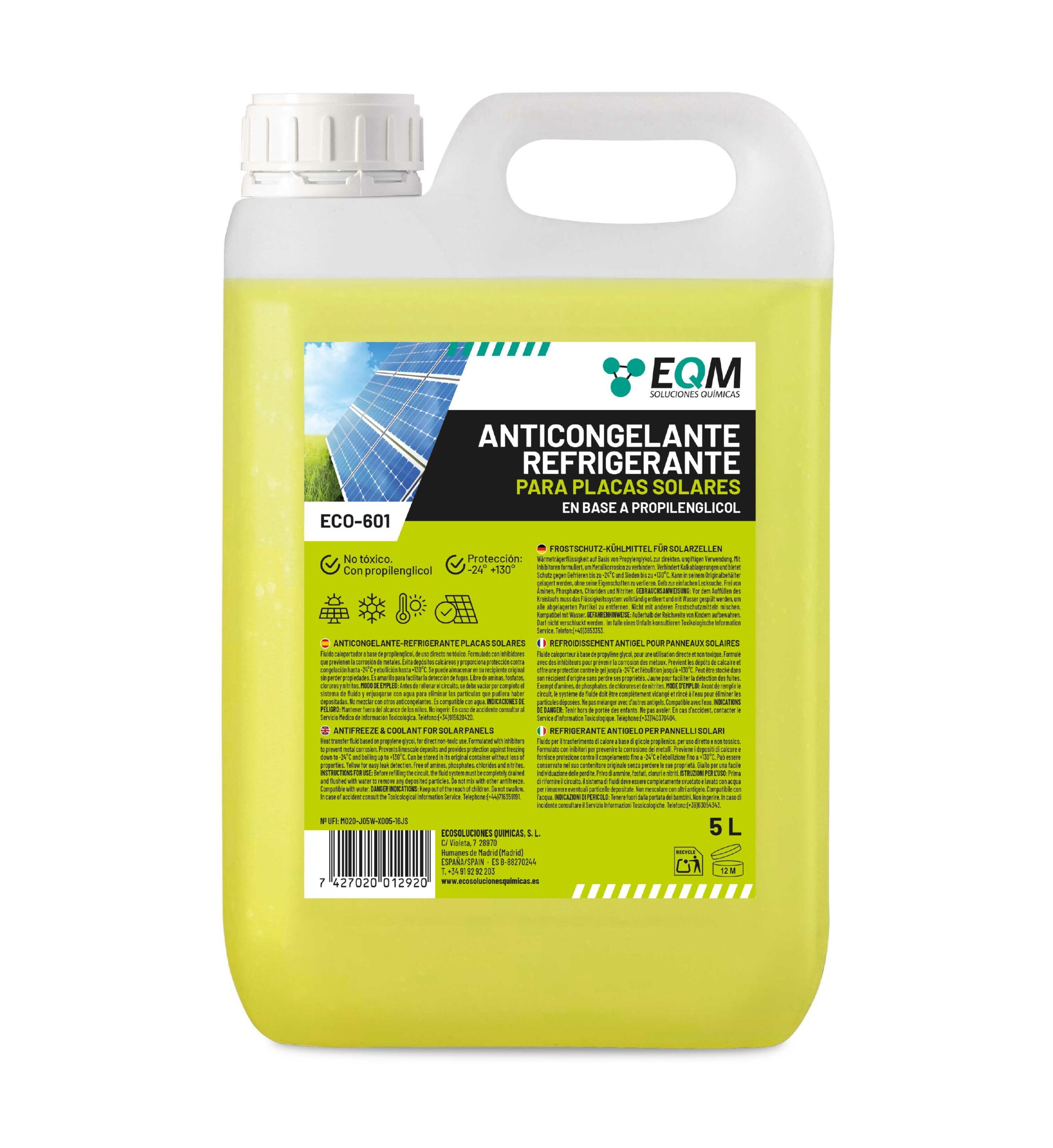 Anticongelante-Refrigerante Circuito Energía Solar